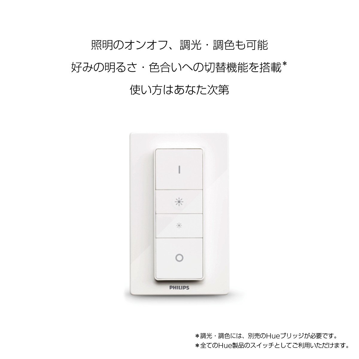 Amazon.co.jp: Philips Hue(ヒュー) Dimmer スイッチ : DIY・工具